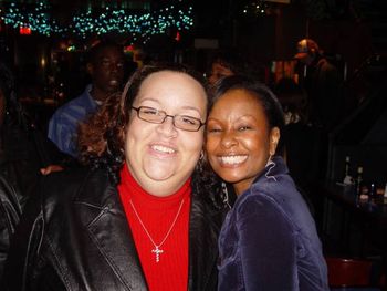 With Melonie Daniels at the Blue Note.
