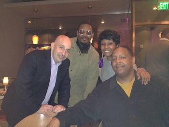 Pianist Peter Martin, Karriem Riggins, myself & Bob Hurst.
