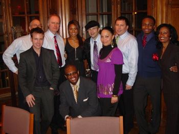 Back stage at the Deborah Cox concert.
