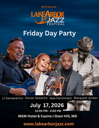 The Lake Arbor Jazz Festival presents JJ Sansaverino with very special guests Marqueal Jordan &Vivian Sessoms