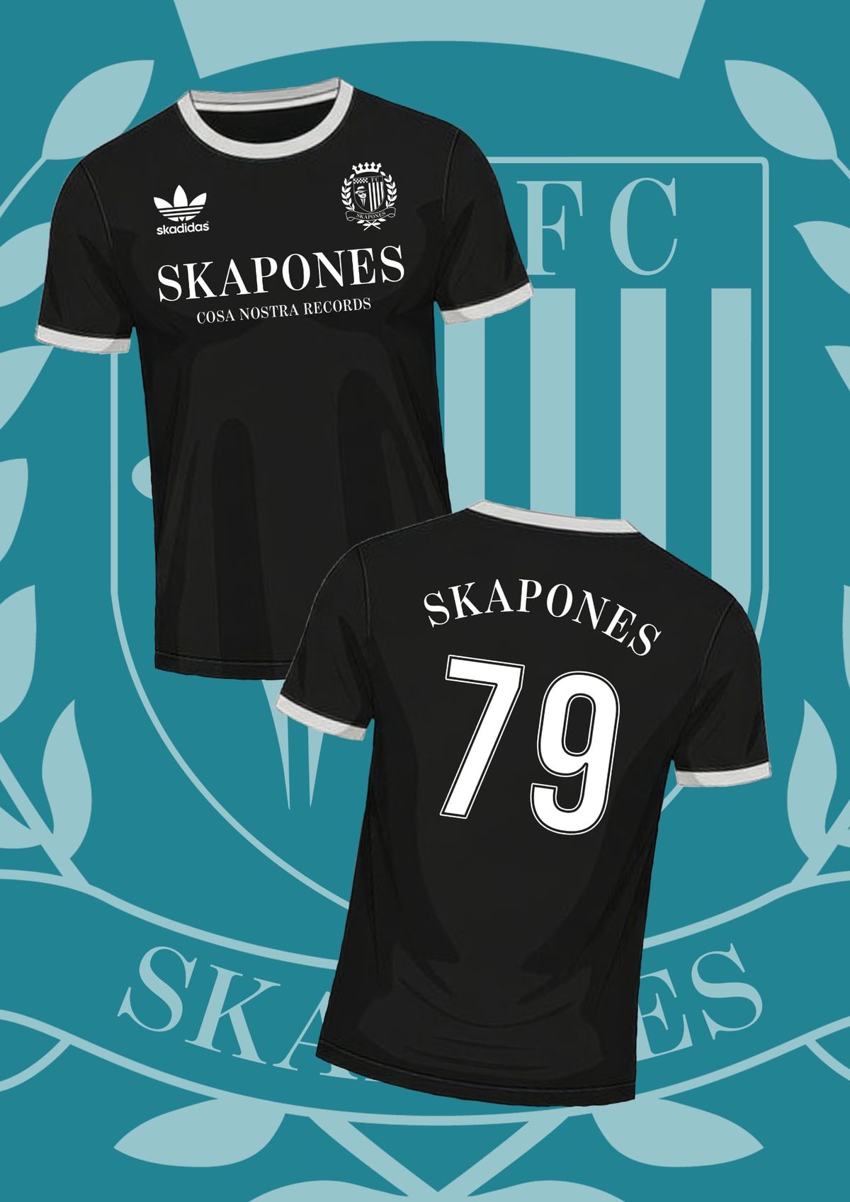 SKAPONES FC - THE OFFICIAL FOOTY TEE