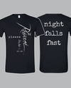 please "Night Falls Fast" t-shirt