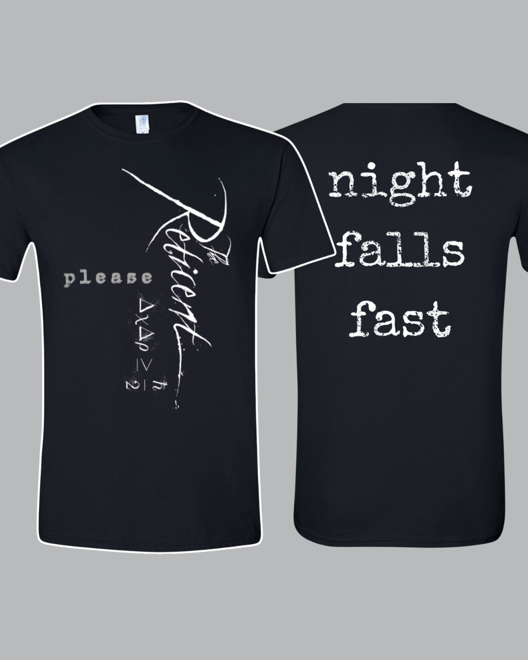 please "Night Falls Fast" t-shirt