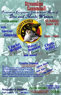 Avogadro's Number | Streamline Cannonball Presents a Special "Doc and Merle" Tribute Show! Special Guests!!