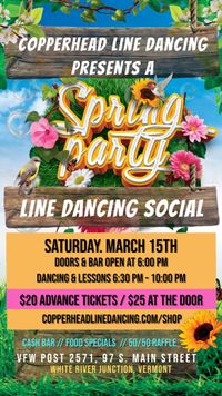 Saturday Night Spring Line Dancing Social