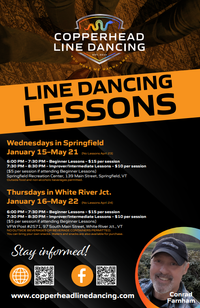 Beginner Line Dancing Lessons followed by Improver/Intermediate Lessons