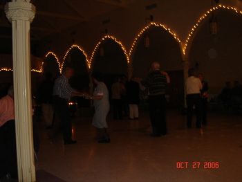 People dancing to the live band!

