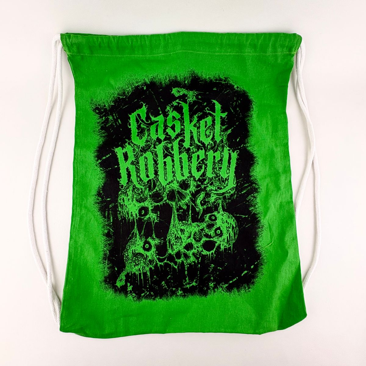 Slime Green Drawstring Bag