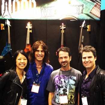 With Daphne Chen of The Section Quartet and Mark Wood of Wood Violins
