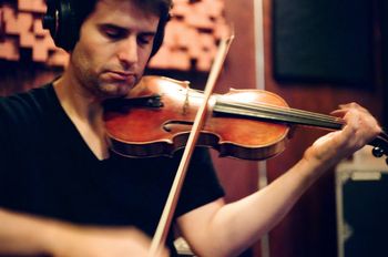In the studio.  Photo by James Slay
