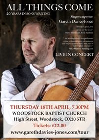All Things Come : 20 Years in Songwriting **NEW DATE - THURS 18TH APRIL 2024** 