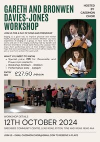 Gareth Davies-Jones & Bronwen Davies-Jones : Singing Workshop