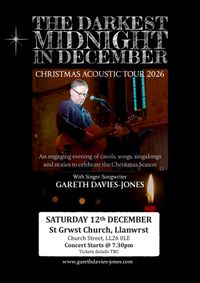 Christmas Acoustic Tour 2026 - Llanwrst