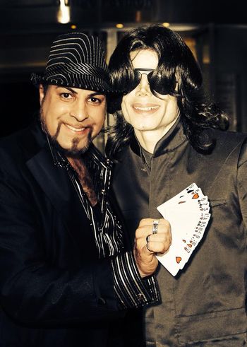 David Ferrari with Michael Jackson.
