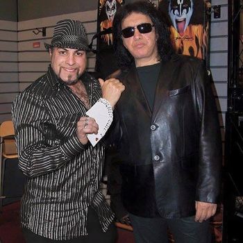 David Ferrari with Gene Simmons.
