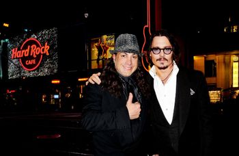 David Ferrari with Johnny Depp.

