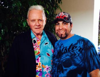 David Ferrari with Actor Sir Anthony Hopkins.

