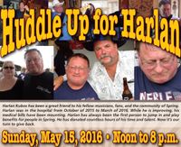 Huddle Up For Harlan @ The Track Shack