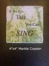 Set Of 4 Marble Coasters + Free Download Of The Song "If You Can Walk You Can Dance"  (Available in continental U.S. only-FREE shipping)  SOLD OUT!!!