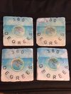 Set Of 4 Marble Coasters (Free Shipping in U.S.)