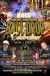 New Years 2018 Ball Drop Celebration