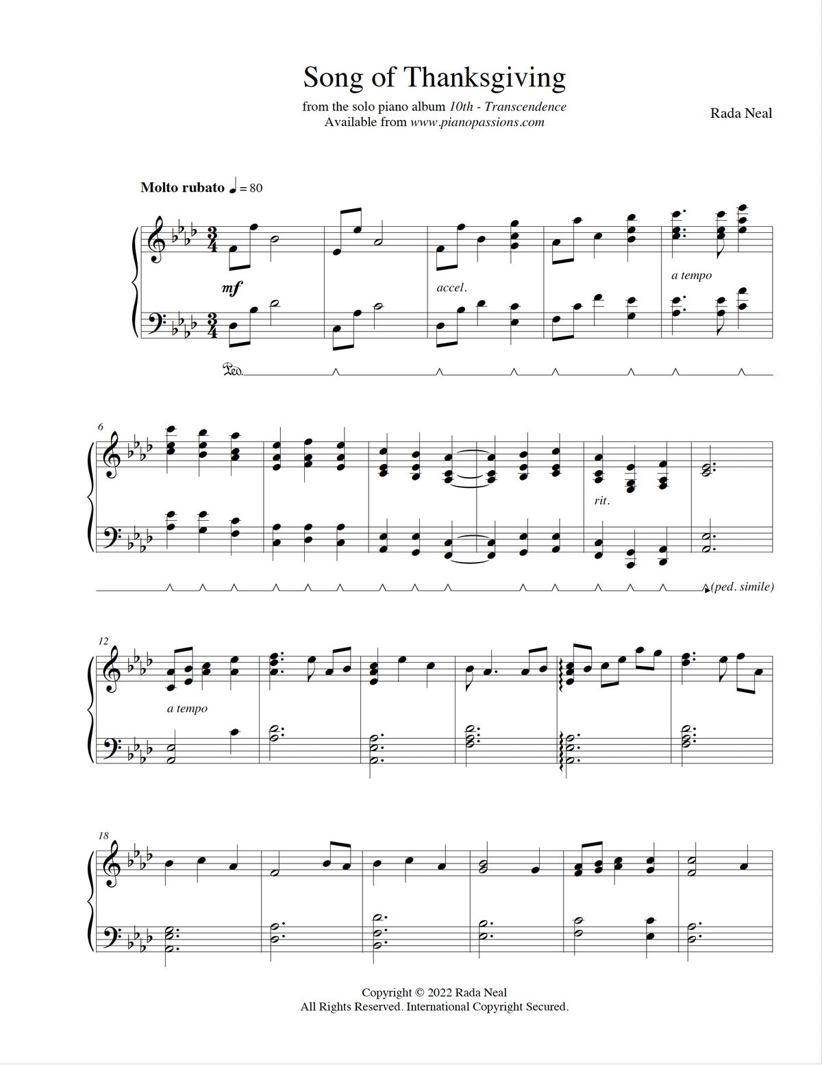 Song of Thanksgiving