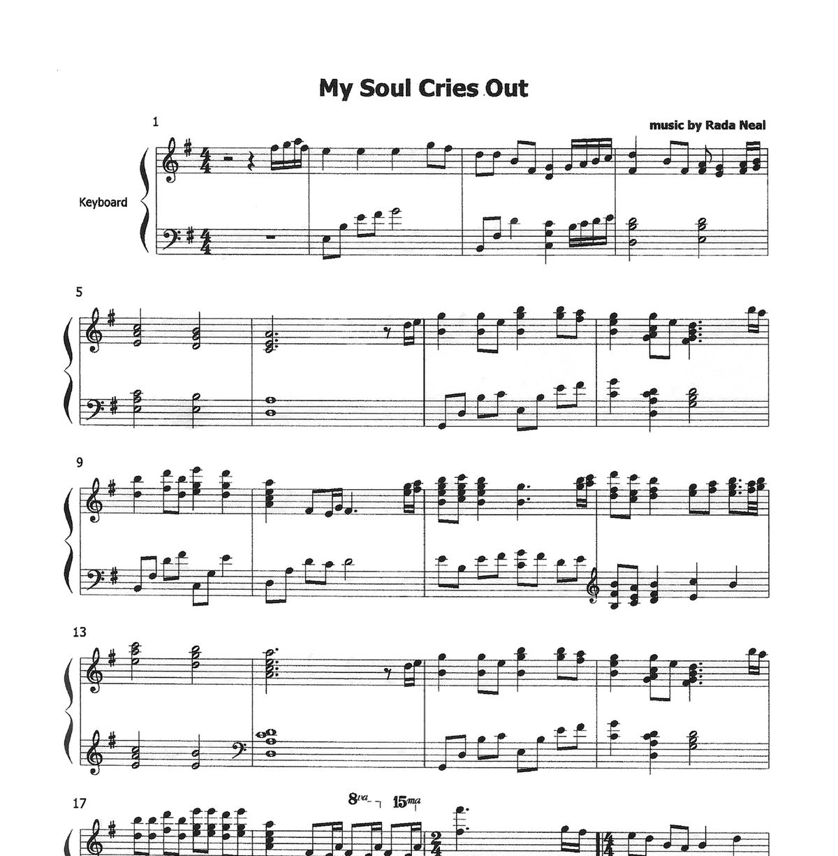 My Soul Cries Out