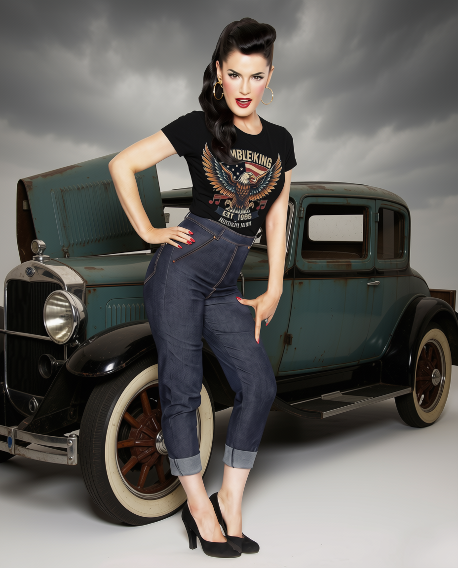 Women's Rumble King "American Made" Eagle Tee