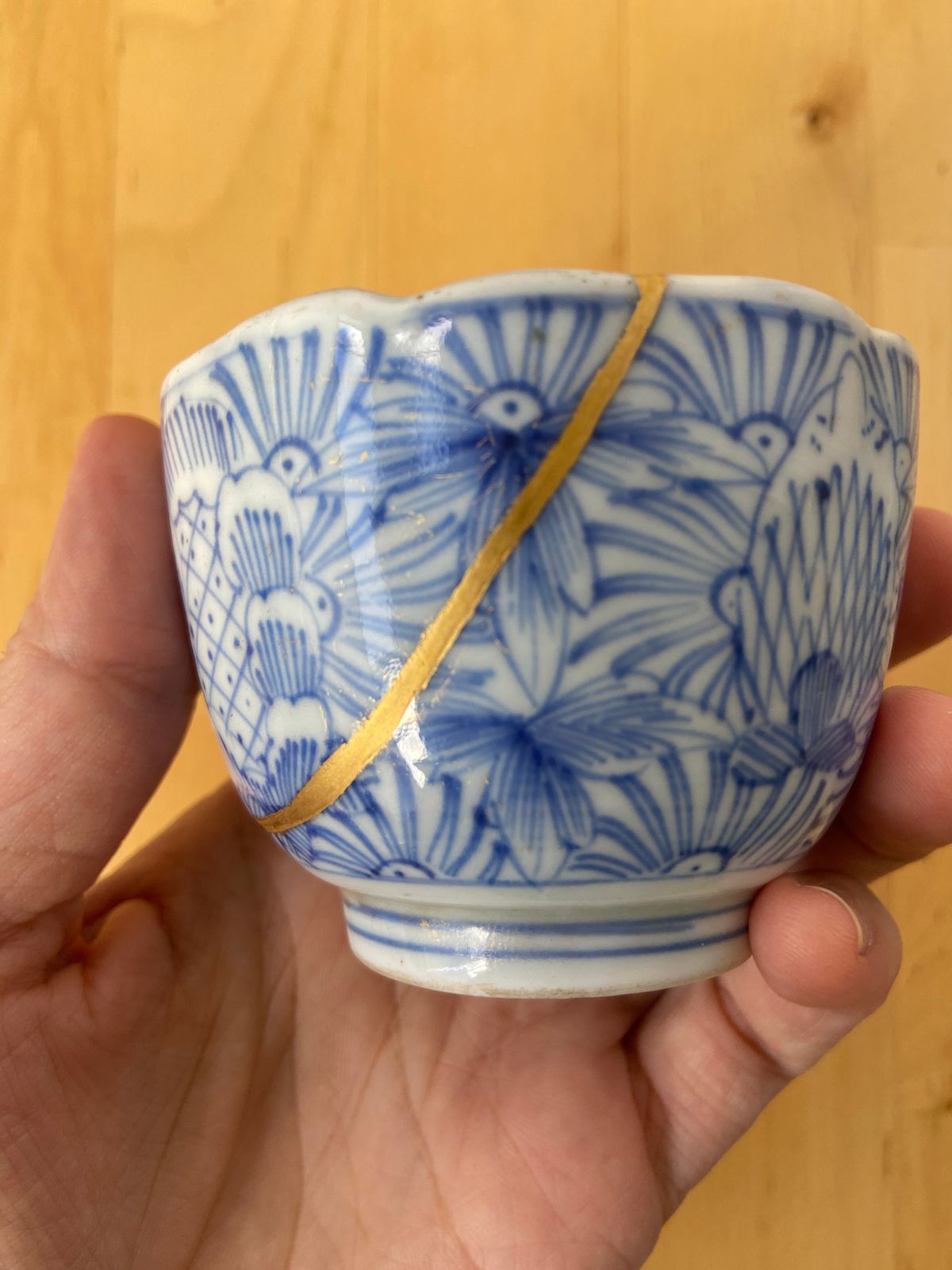 "Timeless Grace" Traditional Kintsugi Mend with 24 karat Gold