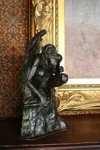 Frederic Remington gave this sculpture of the Paleolithic Man to Theodore Roosevelt in 1906
