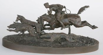 Nikolai Lieberich - "Russian Wolf Hunti" - 1884
