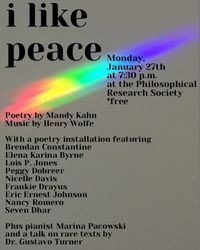 “ I LIKE PEACE” piano solo and Poetry 