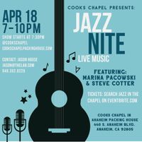 Marina Pacowski pianist, vocalist at COOKS CHAPEL 