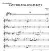 CAN'T HELP FALLING IN LOVE for Alto Saxophone