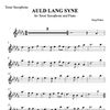 AULD LANG SYNE for Tenor Saxophone