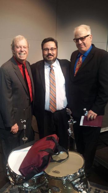 With Basie Alumni Butch Miles and Doug Lawrence (February 2016).
