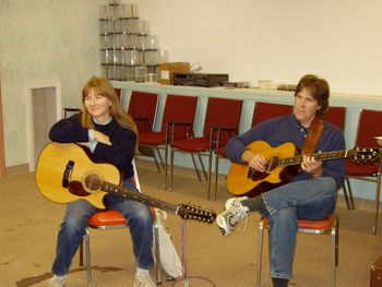 Doing a song circle

