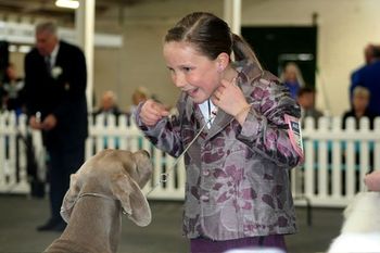 Handling Boomer at Melb Royal - 2nd in the final
