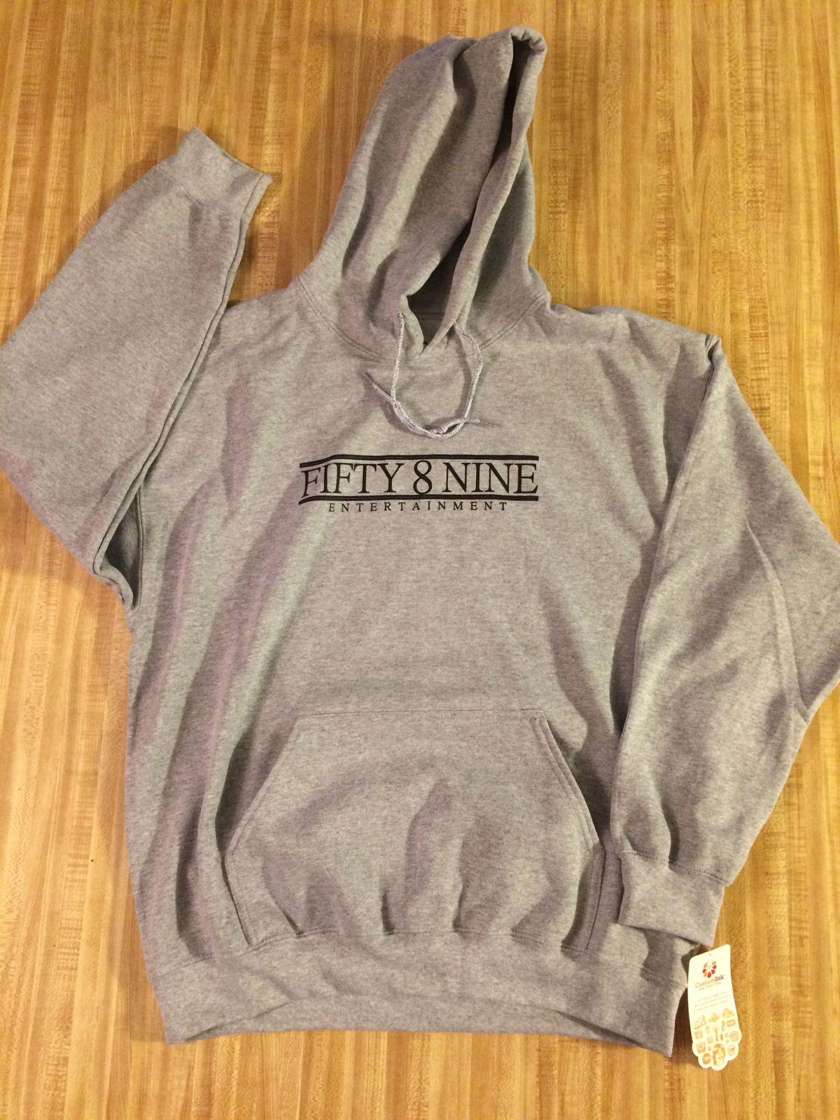 8 Fifty Nine Grey/Black Hooded Sweatshirt