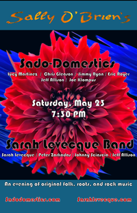  Sado-Domestics & the Sarah Levecque Band at Sally O'Brien's