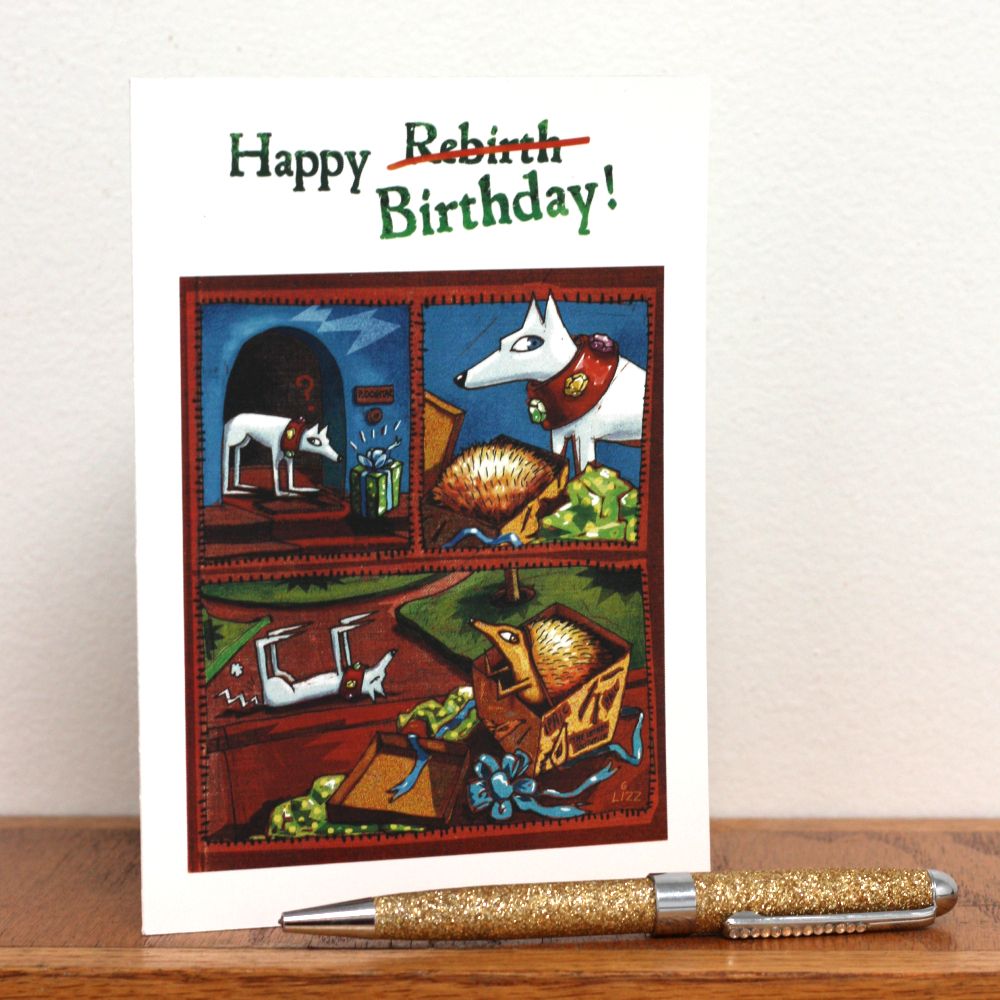 Paffy Dogstar Birthday Card