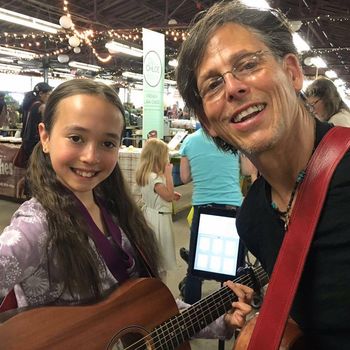 With Kira Blue at the Farmer's Market
