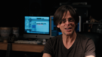 In Production mode at the studio
