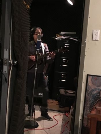In my recording studio space
