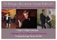 Solo Tango at Mi Refugio Milonga