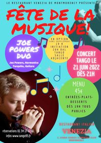 Fête De La Musique Dinner Concert, duo with El Turquito (gt)