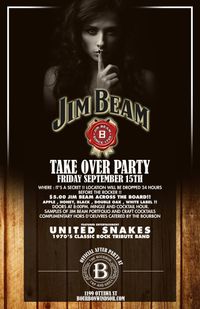 United Snakes 70's rock tribute at new room in town tba.
