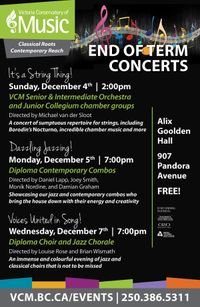 Victoria Conservatory of Music "Dazzling Jazz"