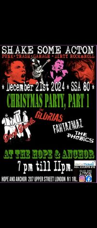 Christmas Party Part 1 at The Hope And Anchor feat Deaf Devils - The Glorias - Fantazmaz - The Phobics