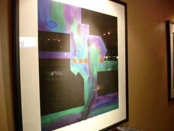 This colorful painting will need to be photographed again. "Down Deep", 3'x3'.

